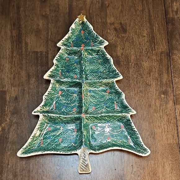 Other - Vintage Italian Christmas Tree Serving Platter